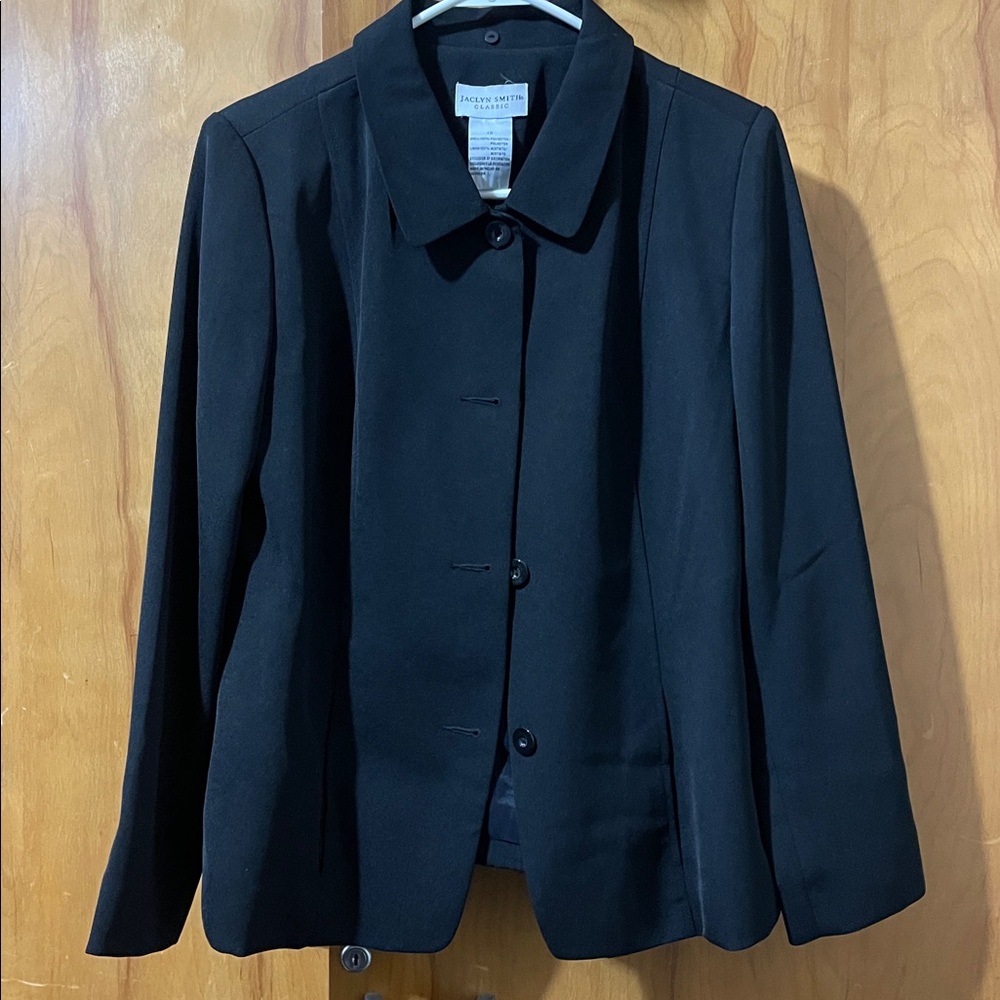 Jaclyn Smith Classic Black Tailored Jacket and Pant